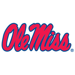 Ole Miss Red wBlue Outline